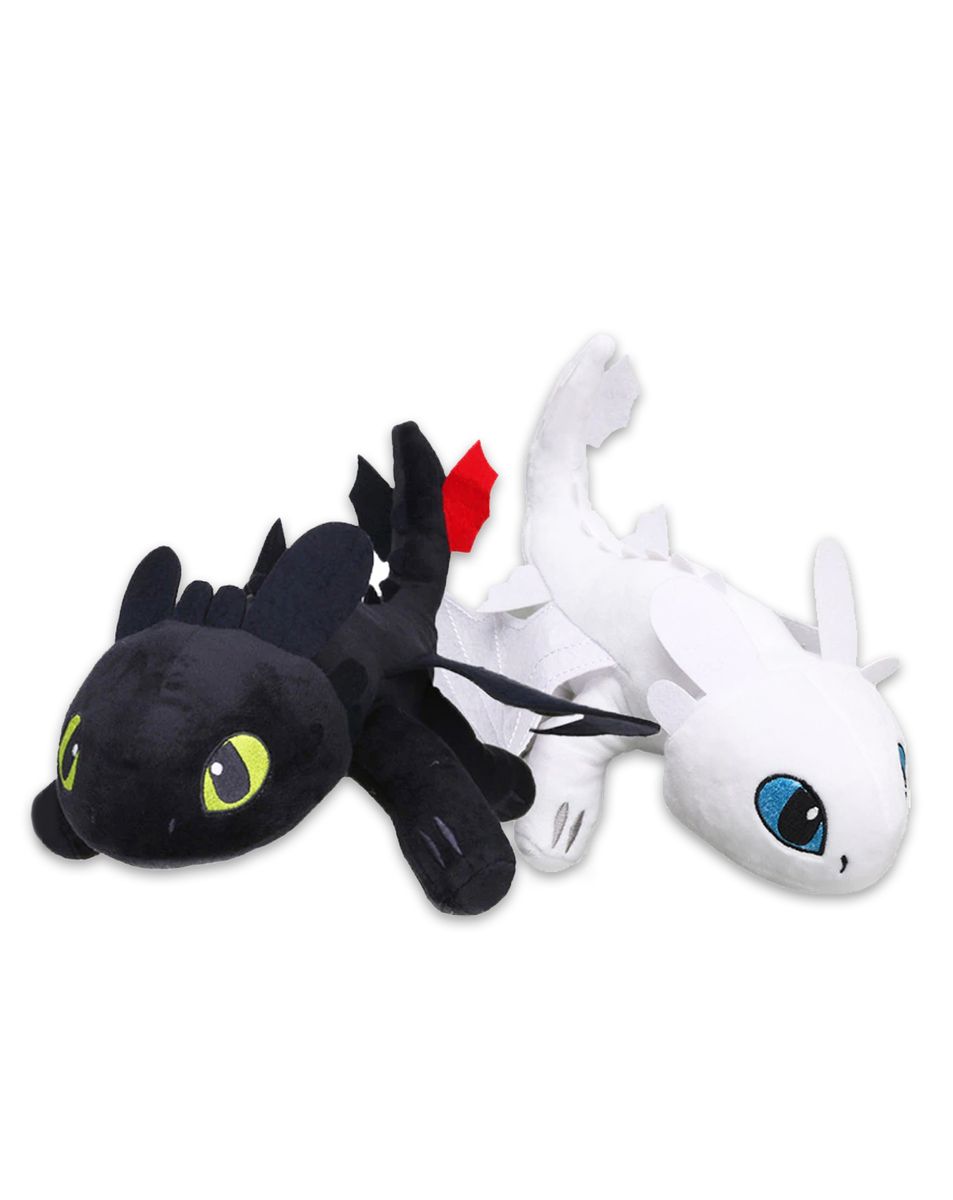 Toothless & Light Fury Combo - Soft Plush Toy - How to Train Your ...