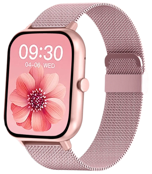 IP67 Water Resistant HD Smart Watch With Voice Control - Rose Gold