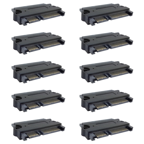 10X SATA 22P 7 + 15 Male to SATA 22Pin Female Convertor Adapter