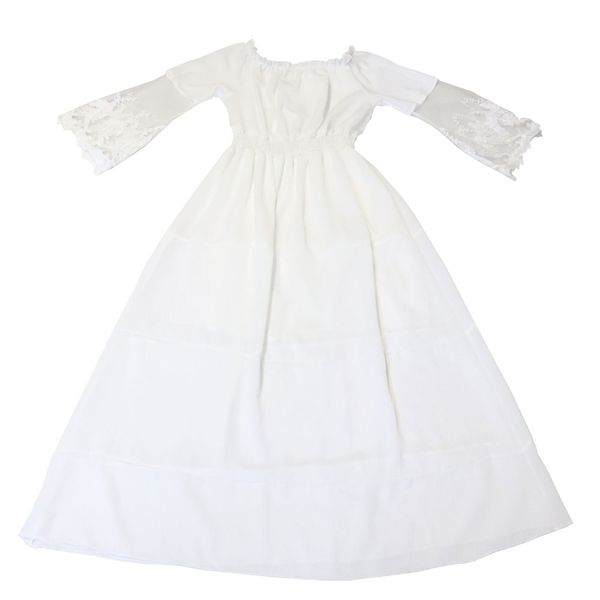 Blackcherry Long Tiered Elasticated Off White Dress