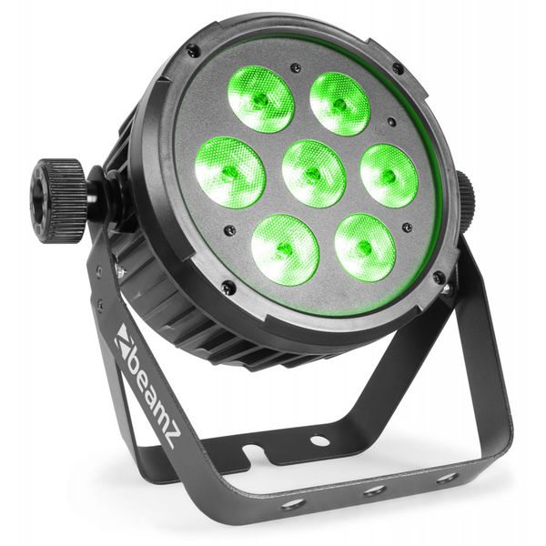 Beamz 7 x 6W RGBW LED Flat PAR Stage Light