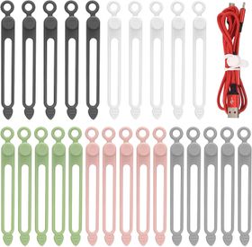 20 Piece 12 X 120mm Hook & Loop Cable Tie Nylon Strap Power Wire