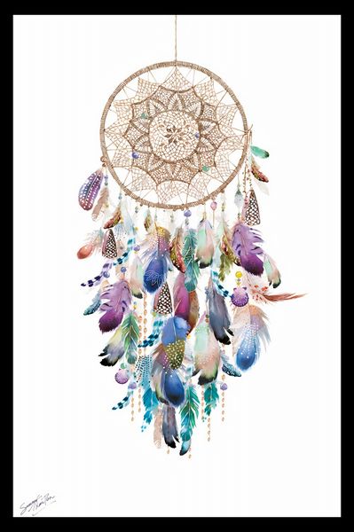 Summer Thornton - Dream Catcher Poster with Black Frame