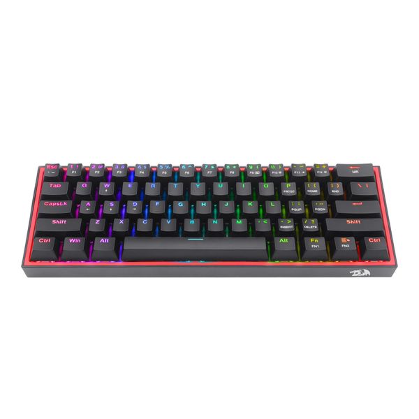 Redragon K617 FIZZ 60% Wired RGB Gaming Keyboard - Black