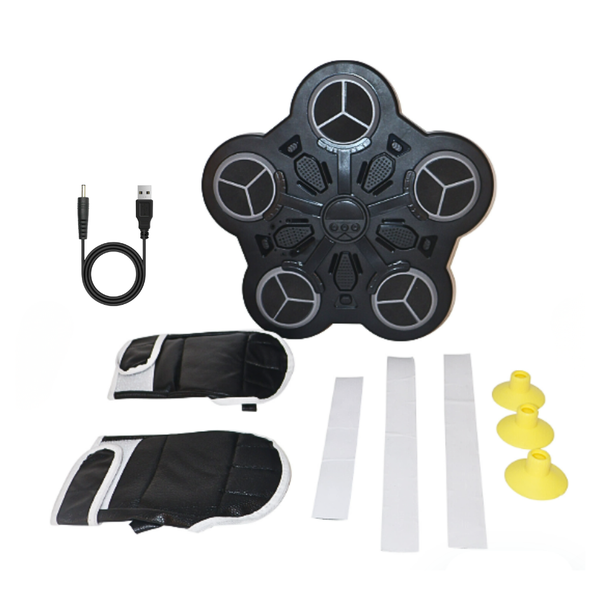 Kids Bluetooth LED Musical 5-Key Boxing Target Trainer Interactive Game