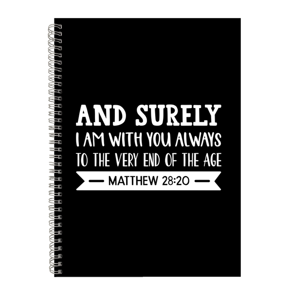 I Am With You Christian Theme Writing Book A4 Notepad Notebook Gift-402