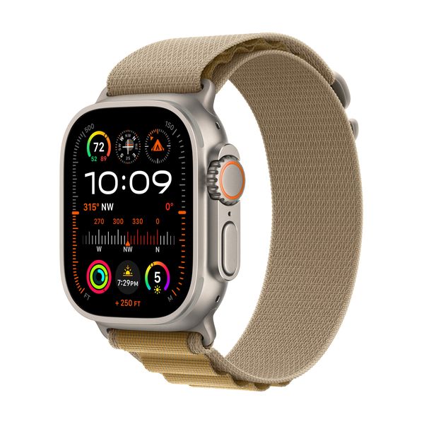 Apple Watch Ultra 2 GPS + Cell Titanium Case with Alpine Loop (49mm) Small