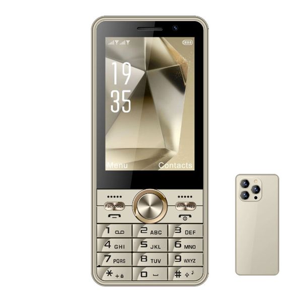 3.5-inch 4G Network Smartphone with Android 8.1 Keyboard - Gold