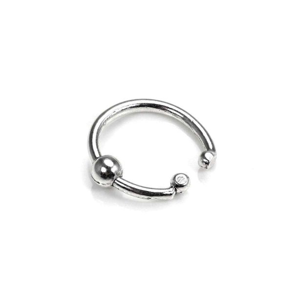 Sterling Silver Ball Bead Ear Cuff