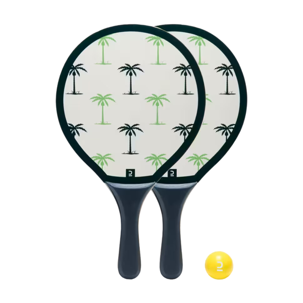 Sandever Beach Tennis Racket Set Woody Racket - White
