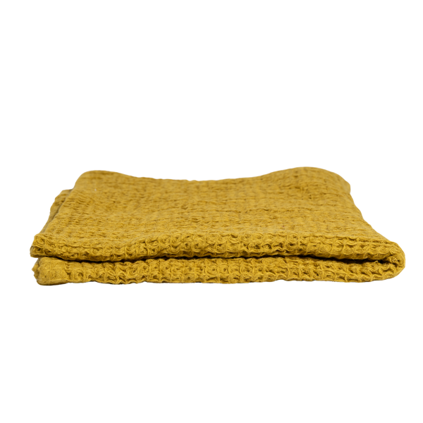 Con Amore - 100% Cotton Waffle Hand Towel - Saffron