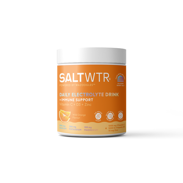 SaltWTR Sugar-free Electrolytes-Wild Orange | Immune Support,40 Serving Tub