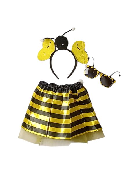 Ele Yellow Bee Tutu Set with Bee Glasses 3 Piece