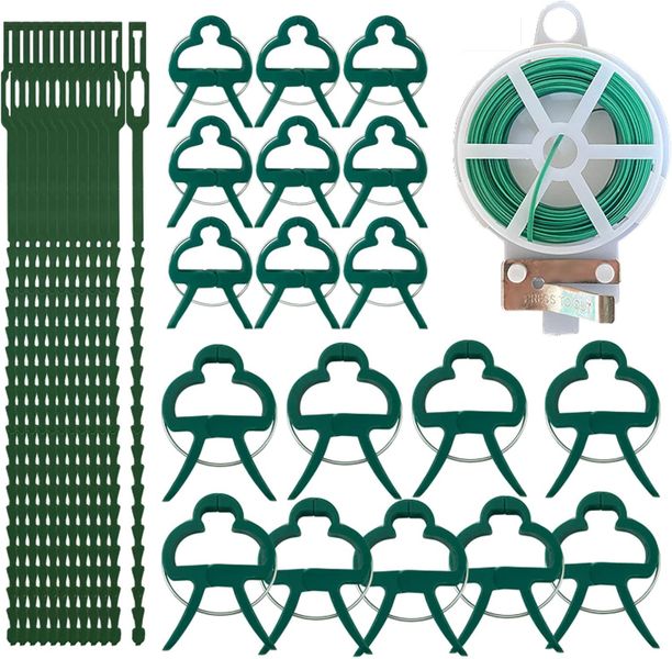 31 Piece Plant Support Set 3 Types of Garden Plastic Support Clips Set
