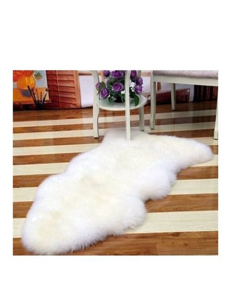 Fluffy White Rug