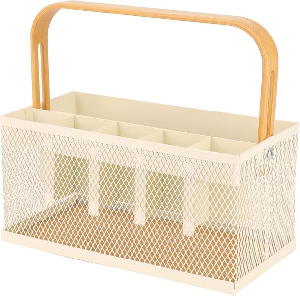 Utensil Anv Metal Mesh Silverware Cutlery Organizer Basket