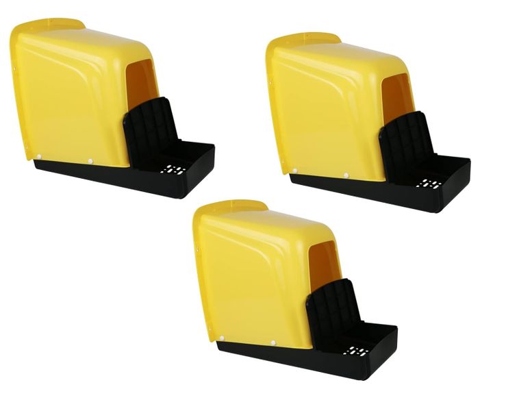 Yellow Chicken Nesting Boxes - Pack of 3