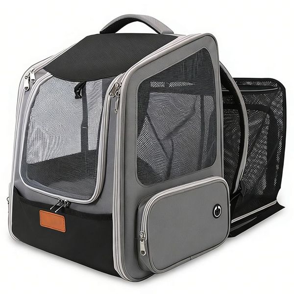 Pet Carrier Backpack Dog Cat Carrier Bag Expandable Breathable Mesh