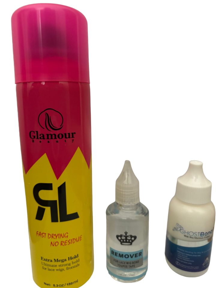 Glamour freezing glued spray, Ghost Bond Glue, Ghost bond remover Combo ...