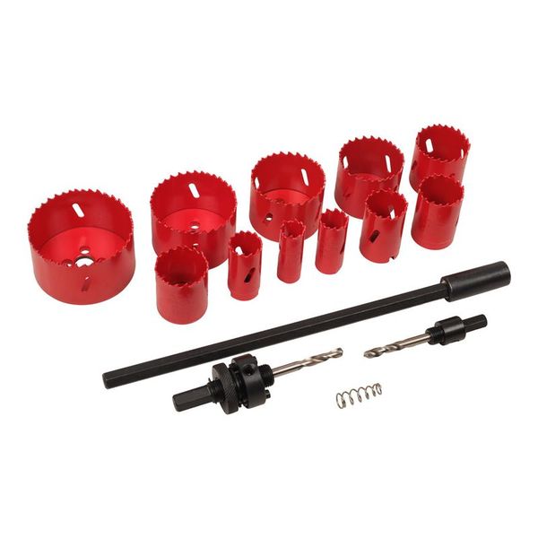 15Pc Bi-Metal Hole Saw Kit