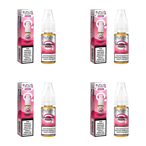 Elf Bar ELFLIQ E-Liquid 30ml Nic Salt 5% - Strawberry Snoow (Pack of 4)