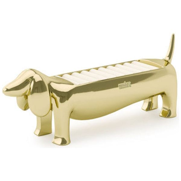 Umbra Dachsie Dachshund Ring Holder Brass Metal Jewellery Stand