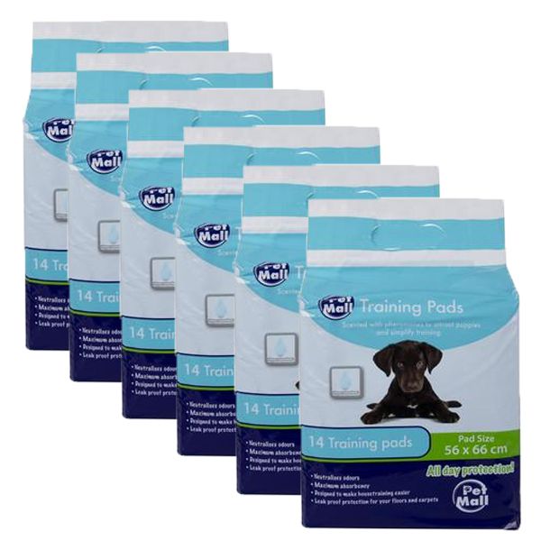 Pet Puppy Training Pad - 6 x 14 Training Pads (56 x 66cm)