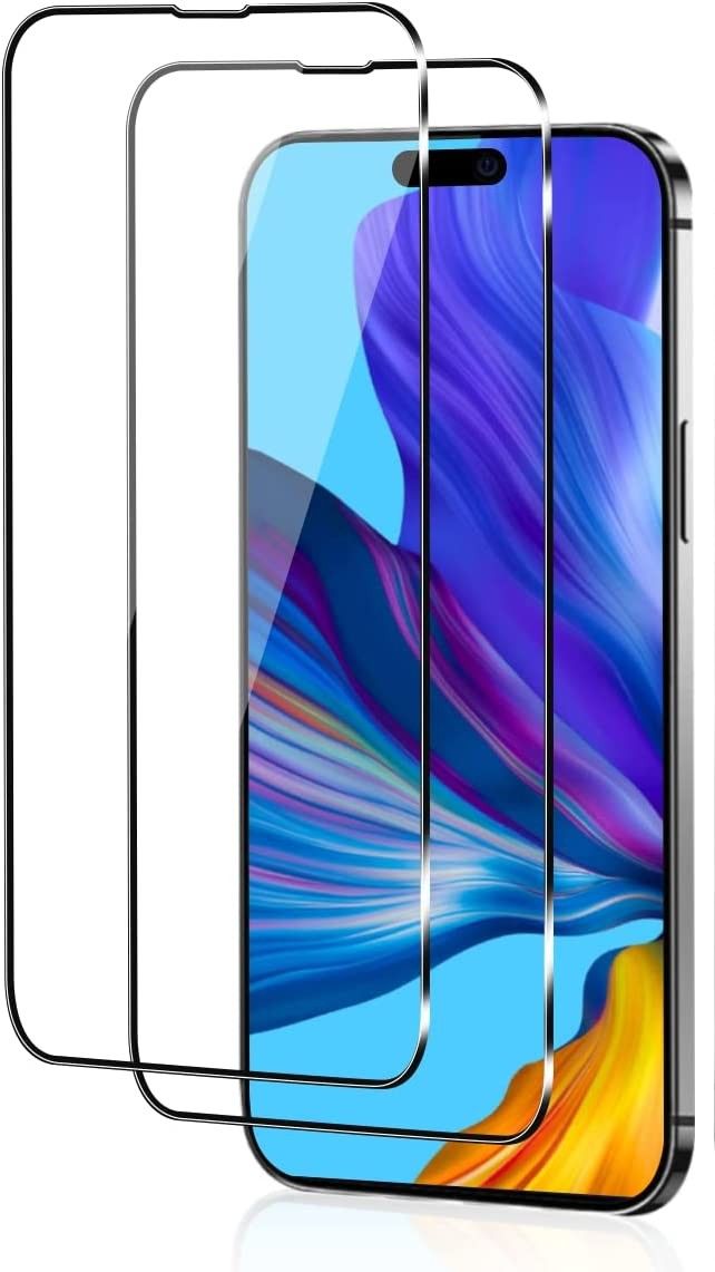 Screen Guard Protector 9D Tempered Glass 2 Pack For iPhone 14 Pro Max