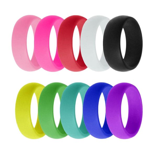 Silicone Wedding Bands - Set of 10