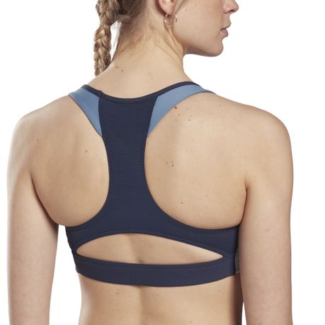 Reebok Wome's Lux Racer Padded Colorblock Sports Bra - Vector Navy, Shop  Today. Get it Tomorrow!