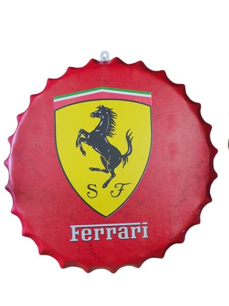 Ferrari Metal Bottle Cap 42cm