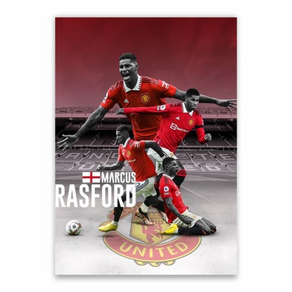 Rashford Man United And England Poster - A1