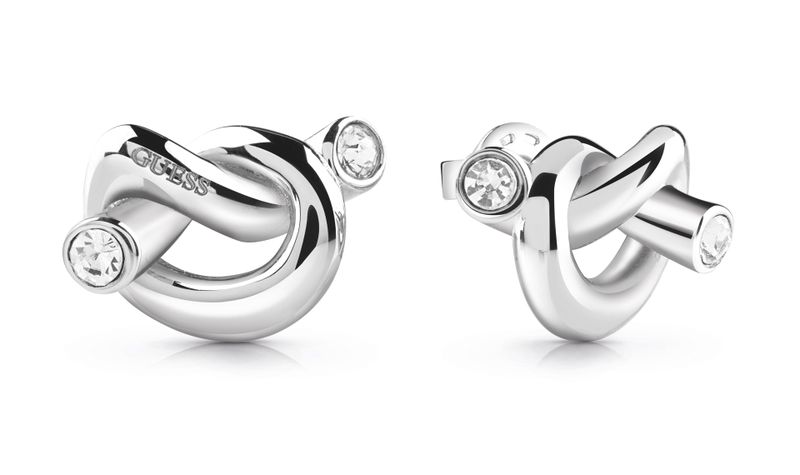 Guess - Knot Stud Earrings Silver