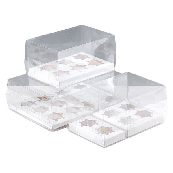 Cupcake Boxes:4 Set of Cupcake Holders Box For Cupcakes, Cookies &amp; Muffins