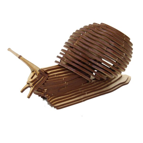 Wow We - 3D Wooden Model - 3D Puzzle - Insects Garden Snail
