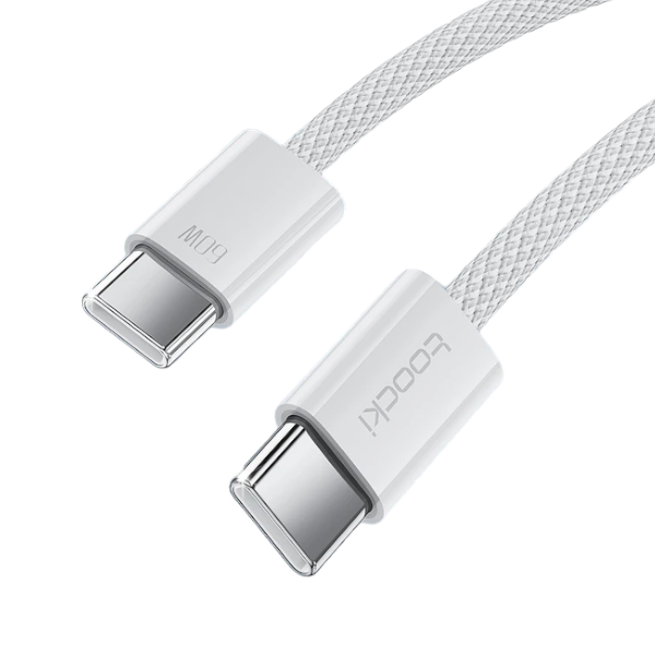 TOOCKI - TQ-X51C3 - PD 60W Fast Charging USB-C Braided Cable - 2M - White