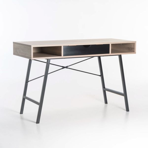 LUCA 120cm Desk - Oak / Black