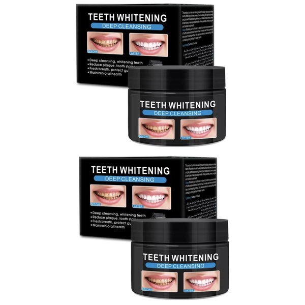 Advanced Deep Cleansing Teeth Whitening Charcoal Powder - 2 Pack