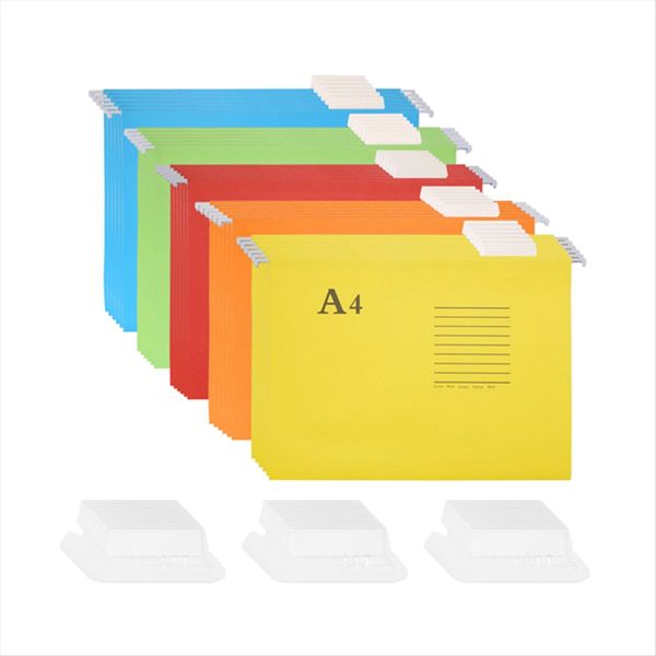 Hanging File Folders 25 Pack Letter Size Assorted Colors