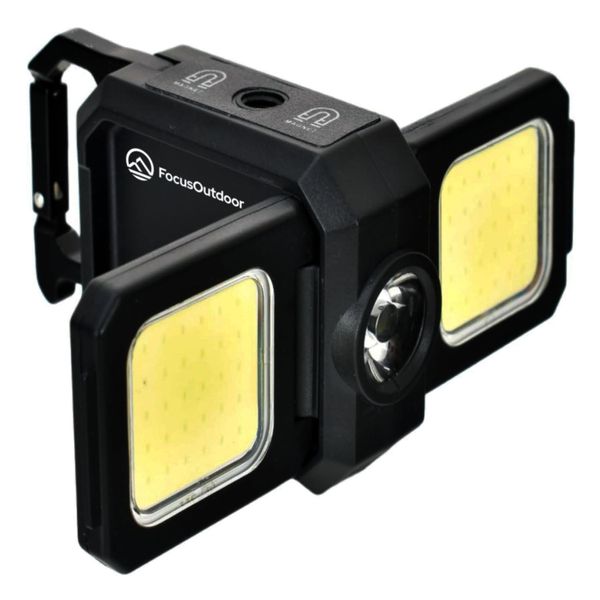 FocusOutdoor Rechargeable Magnetic COB Flashlight - 800LM