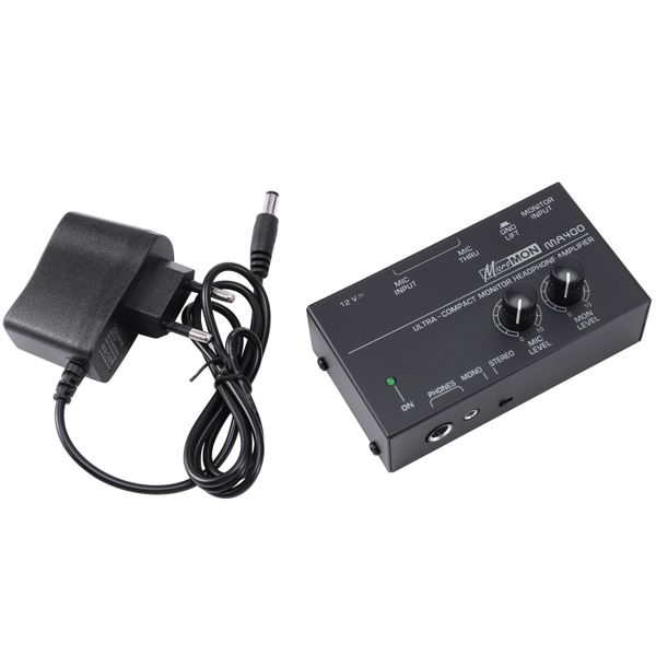 Ma400 Headphone Preamplifier Microphone Monitor Mixer Eu Plug