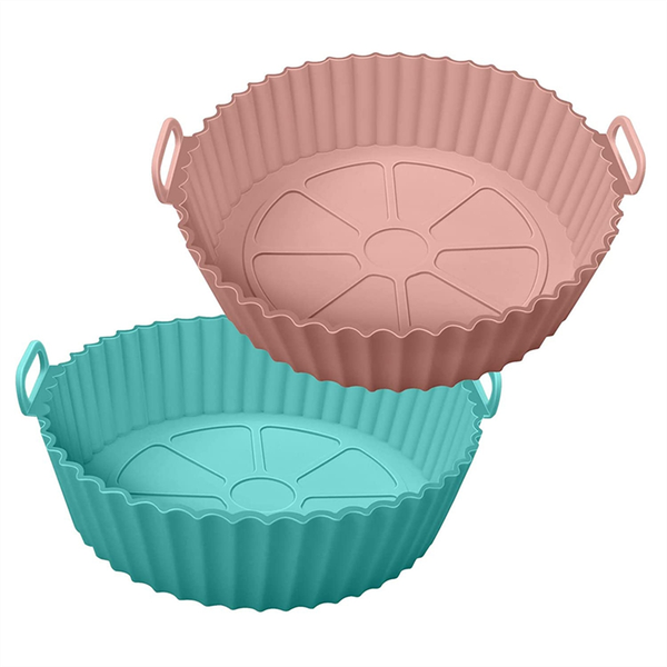 Air Fryer Silicone Pot, Air Fryer Silicone Liners Round 2 Piece