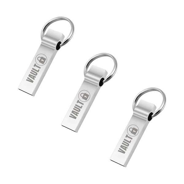 3x 8GB Waterproof &amp; Shockproof USB, High Speed Memory Drive