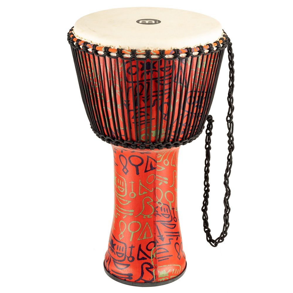 Meinl PADJ1XLG Djembe Rope Tuned Travel Series 14" Goat - Pharaoh's Script