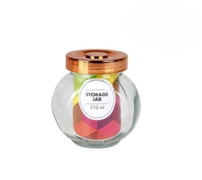 Modern Glass Canister with Lid - Multi-Purpose Storage Jar