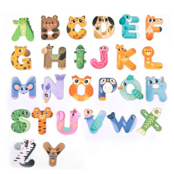 Animal Alphabet Letter Magnets 26 Pieces.