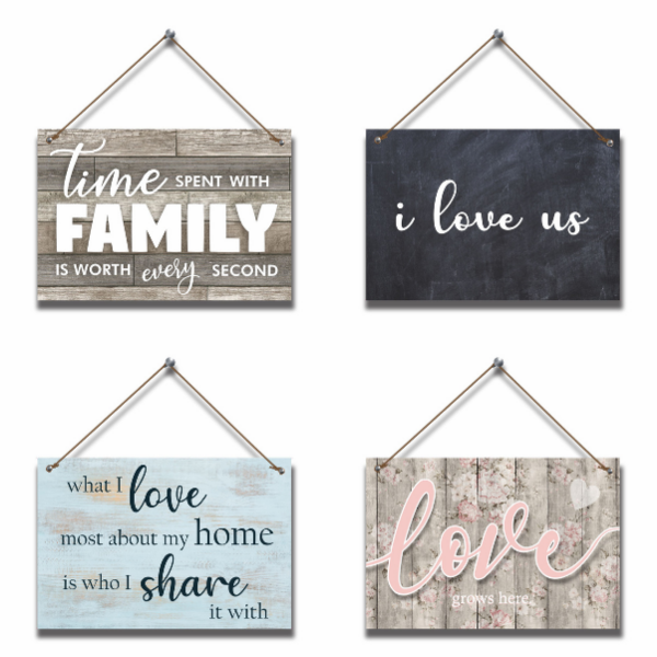 Imaginate Decor - Home Hanging Pictures - Family Love - 4 Piece