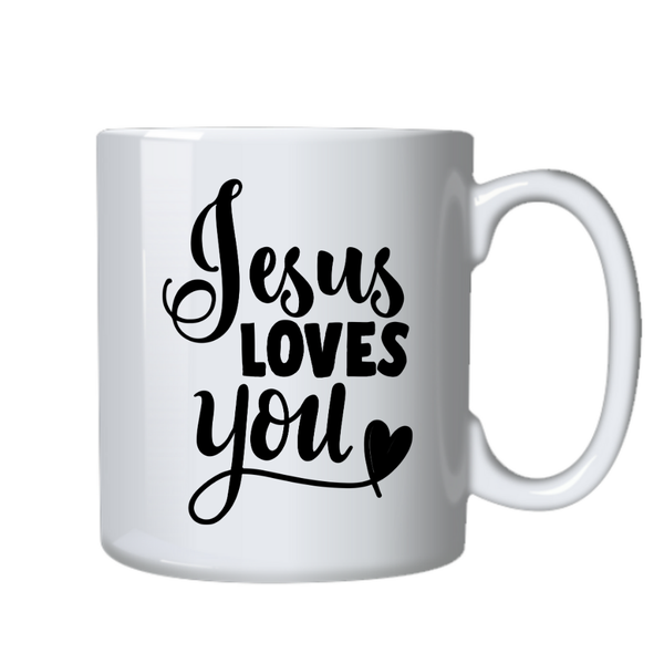 Jesus Loves You - Christian Theme Birthday Christmas Gift Cup Mug 402