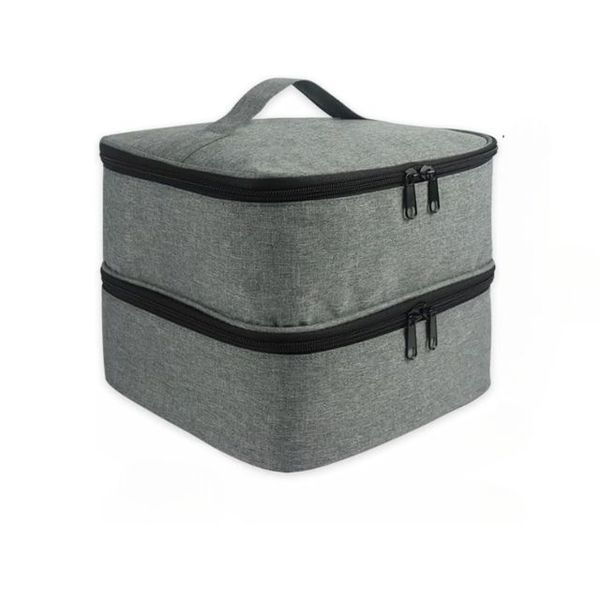 Synergy360 Double-Layer Nail Polish Storage Organizer Bag