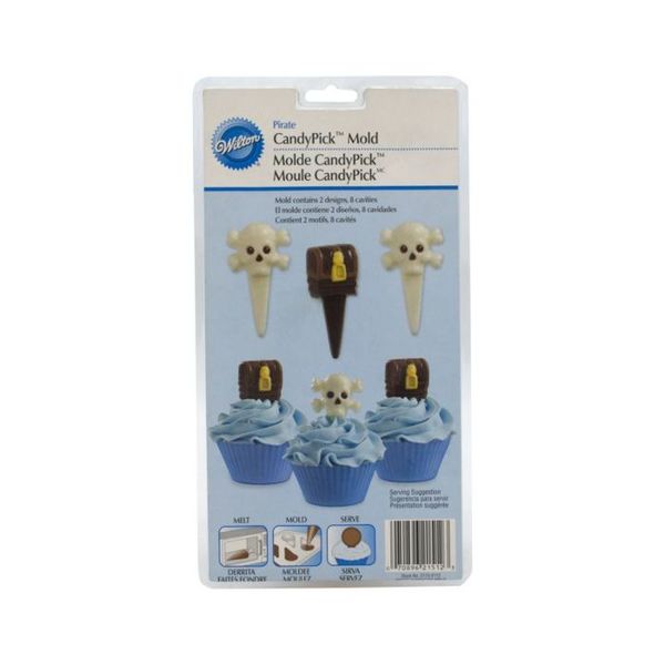 Wilton Pirate Candypick Mold Mould Candy Cake Cupcake Decorating